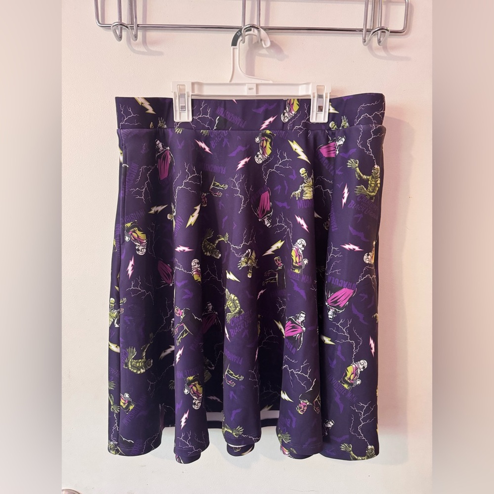 Torrid Universal Monsters Frankenstein scuba Skater Skirt 1x (14/16) Dracula